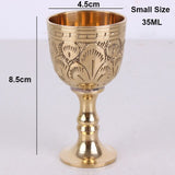 European Banquet Brass Goblet Pure Copper Wine Cup