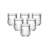 Set of 6 heavy base machine made shot glasses