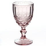 Wine Glass Cups Retro Vintage Relief Red