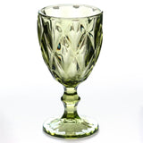 Wine Glass Cups Retro Vintage Relief Red