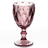 Wine Glass Cups Retro Vintage Relief Red