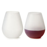 2 pcs 400ml Tiaking Portable Silicone wine glasses