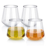 4pcs Unbreakable Plastic Wine Glass