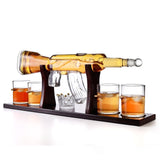 800ml Creative wine bottle pistol type glass
