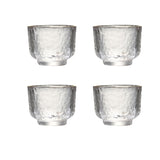Set of 4 Machine made lead free glass