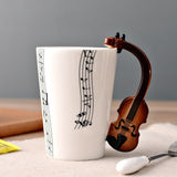 Creative Coffee Mug Music Violin