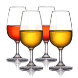 4 pcs Tritan material transparent plastic wine glass