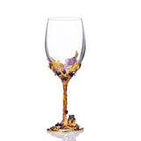 13oz Tiaking Crystal luxurious enamel Red wine glass