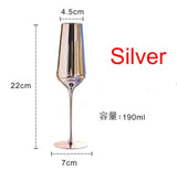Luxury Plating Plastic Red Wine Glass