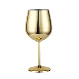 Tiaking  500ml Large capacity 304 stainless steel gold goblet Red wine glasses