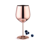 Tiaking  500ml Large capacity 304 stainless steel gold goblet Red wine glasses