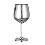 Tiaking  500ml Large capacity 304 stainless steel gold goblet Red wine glasses