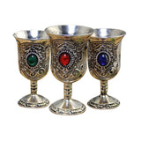 Vintage Metal Wine Glass