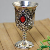 Vintage Metal Wine Glass