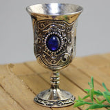 Vintage Metal Wine Glass