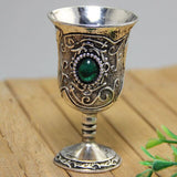 Vintage Metal Wine Glass