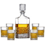 7 Pcs Set cuboid design Crystal Glass