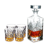 5 Pcs set novelty engraved design Crystal Glass