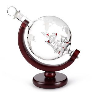Hellodream luxury home bar map globe shaped Whiskey Decanter