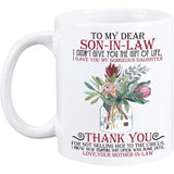 to My Daughter Son in Law Mug 11oz