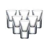 Set of 6 0.5 ounce heavy duty shot glasses