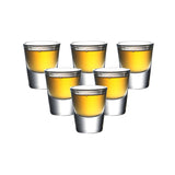 Set of 6 1 ounce mini whisky glasses