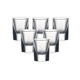 Set of 6 0.34 ounce square shot glasses